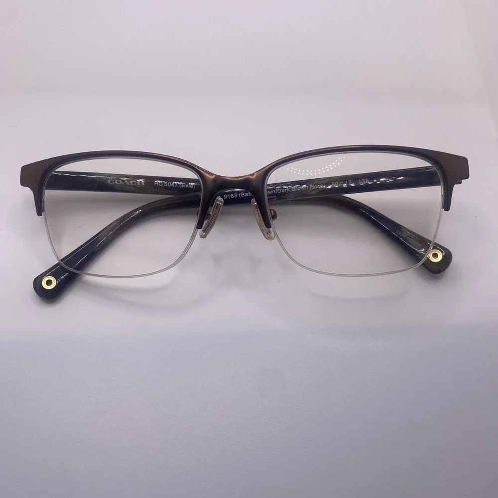 Coach Eyeglasses FRAMES ONLY RC 5047 Evie 50-17-135 Brown 424